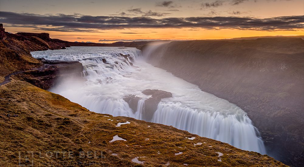 Daybreak over Gullfoss 1