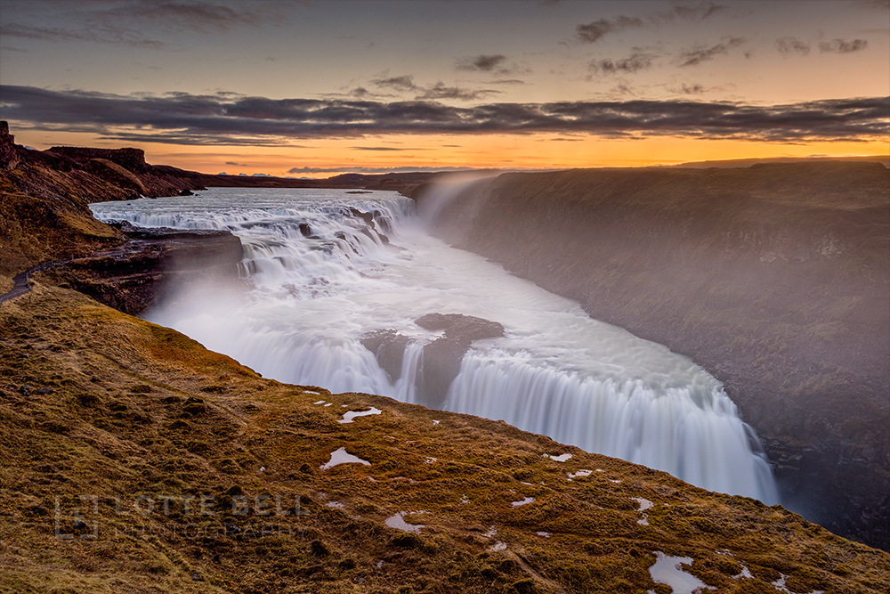 Daybreak over Gullfoss 1